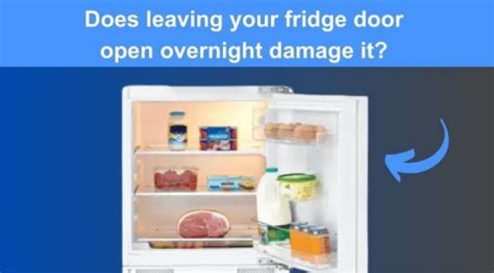Can leaving the fridge open break it