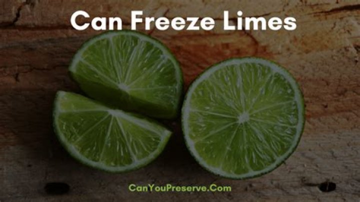 Can you freeze sliced limes