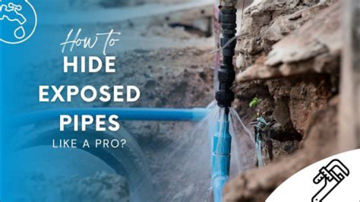 How can I hide my external pipes