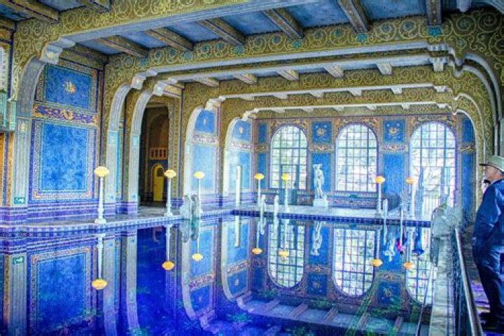 How deep is the Hearst Castle indoor pool