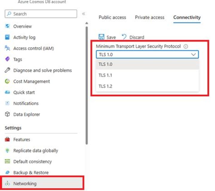 How do I change my TLS security settings