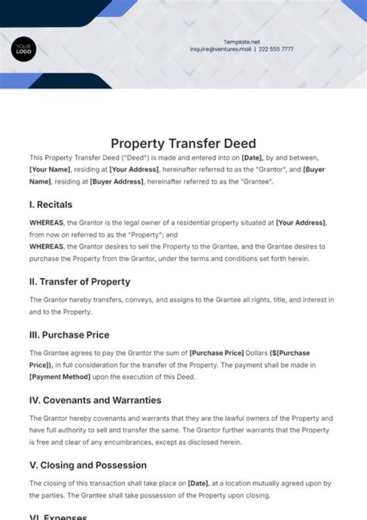 How do I change the deed on an inherited property