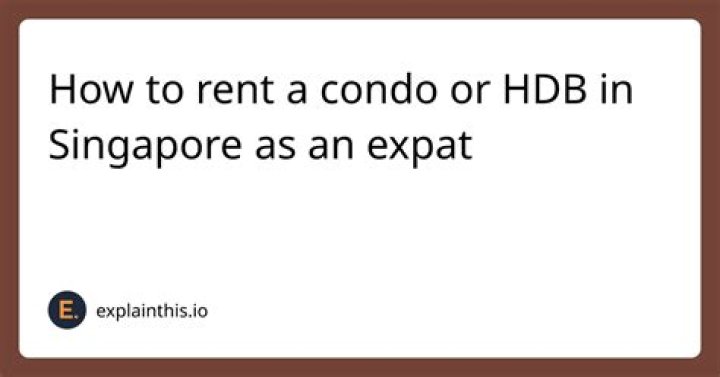 How do I rent a condo in Singapore