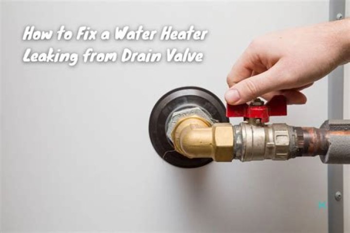 How do I stop my water heater from draining