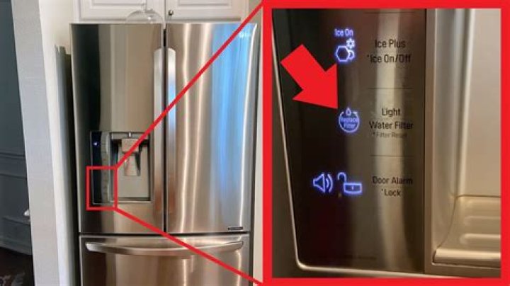 How do I unlock the water on my LG refrigerator