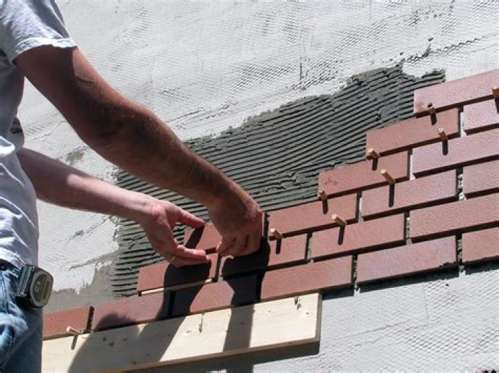 How do you apply brick veneer