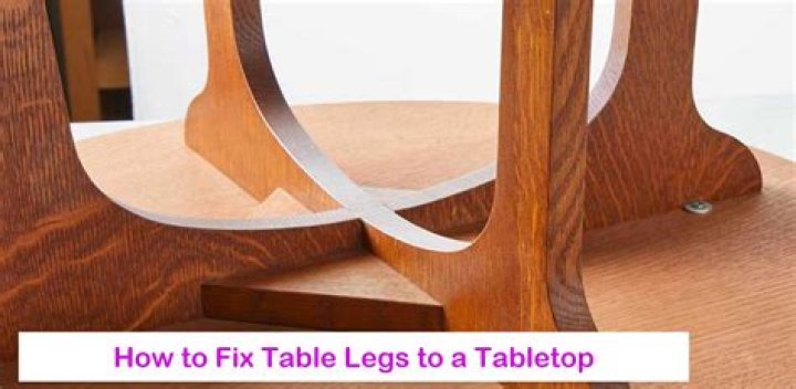 How do you attach legs to a coffee table