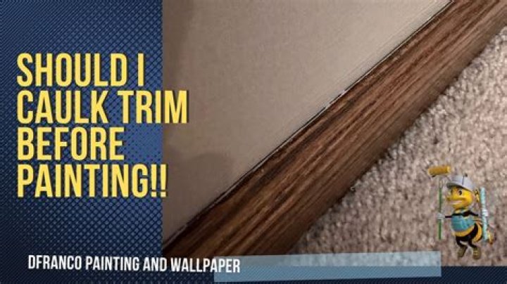 How do you caulk interior before painting