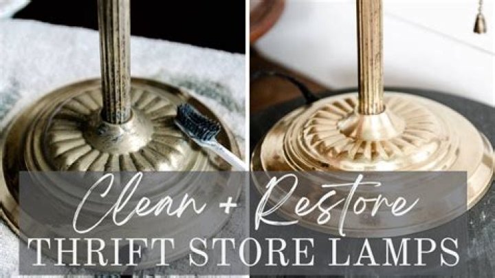 How do you clean old Stiffel lamps