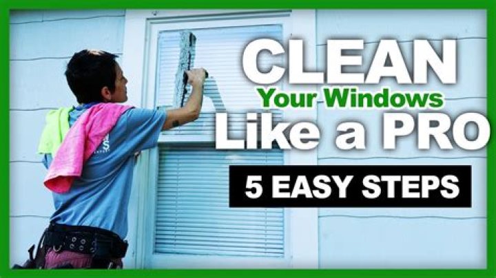 How do you clean window frames