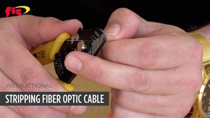 How do you cut plastic fiber optic cable