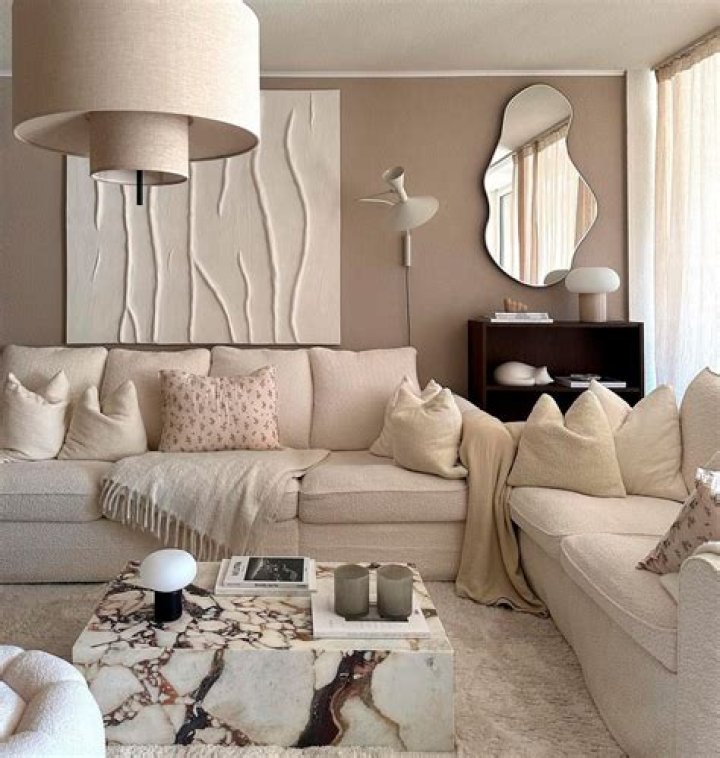 How do you decorate a taupe living room