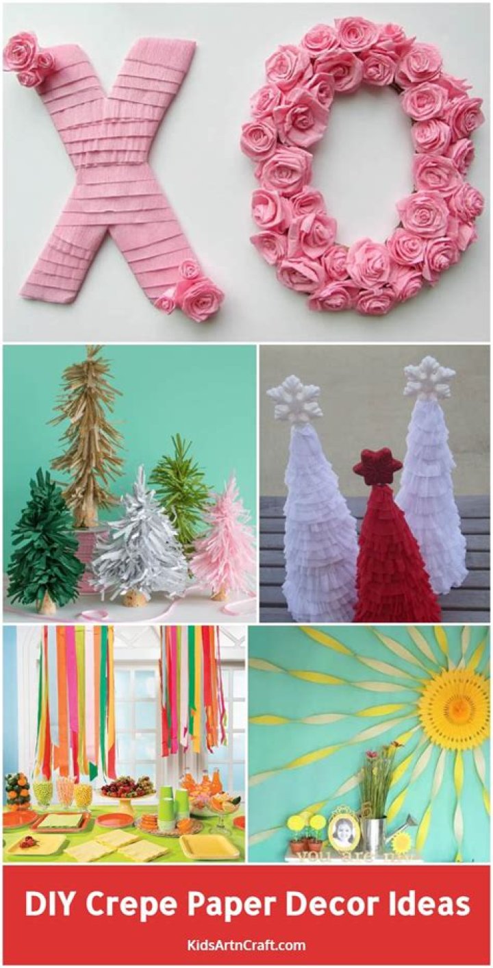 How do you decorate crepe paper