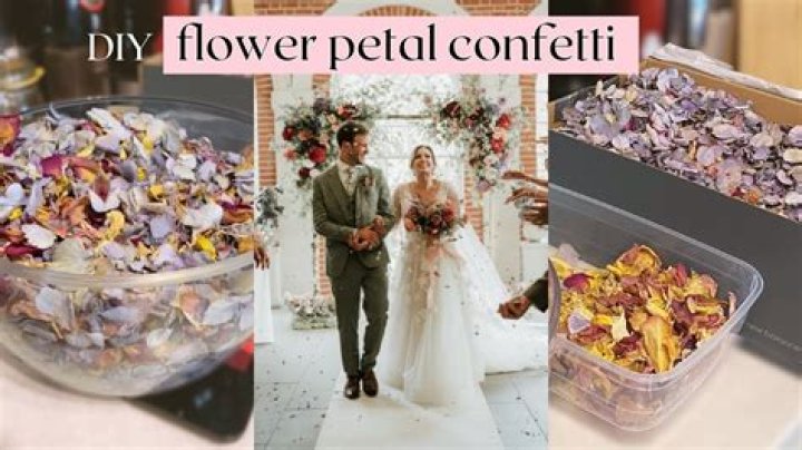 How do you dry flower petals to make confetti