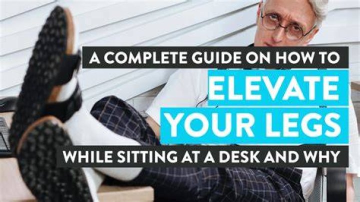 How do you elevate your legs under your desk