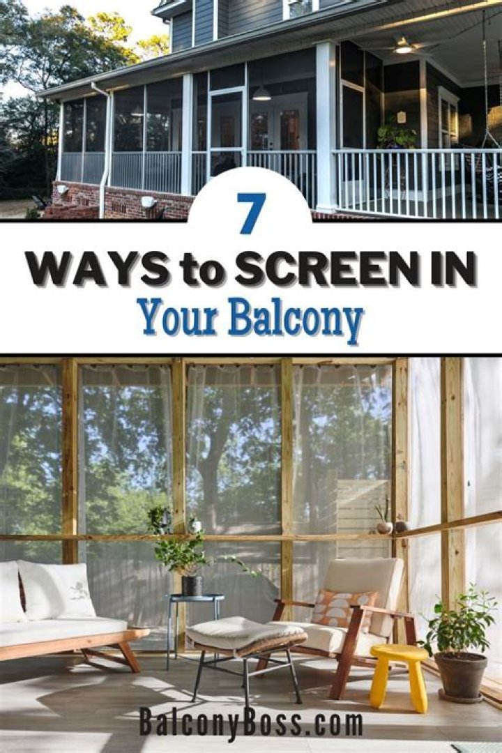 How do you enclose a balcony