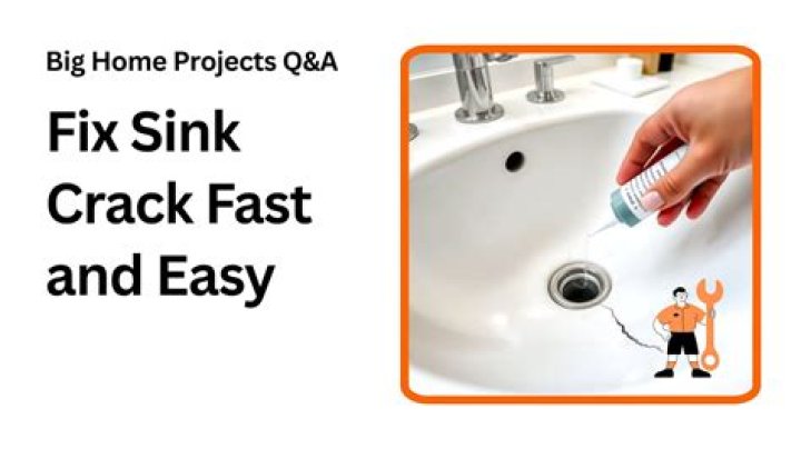 How do you fix a cracked sink basin