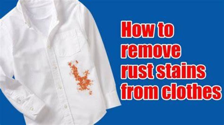 How do you get a rust stain out of a white shirt