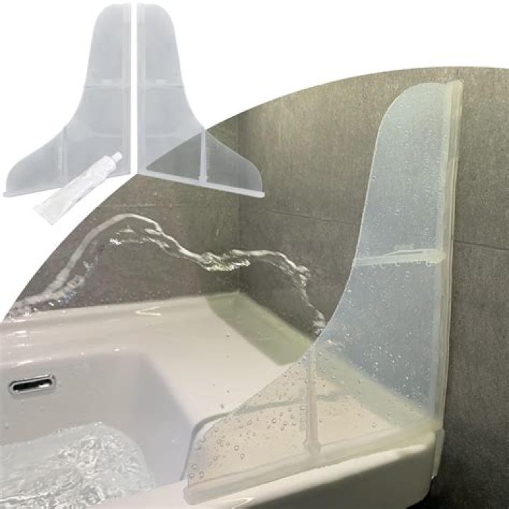 How do you install a bathtub splash guard