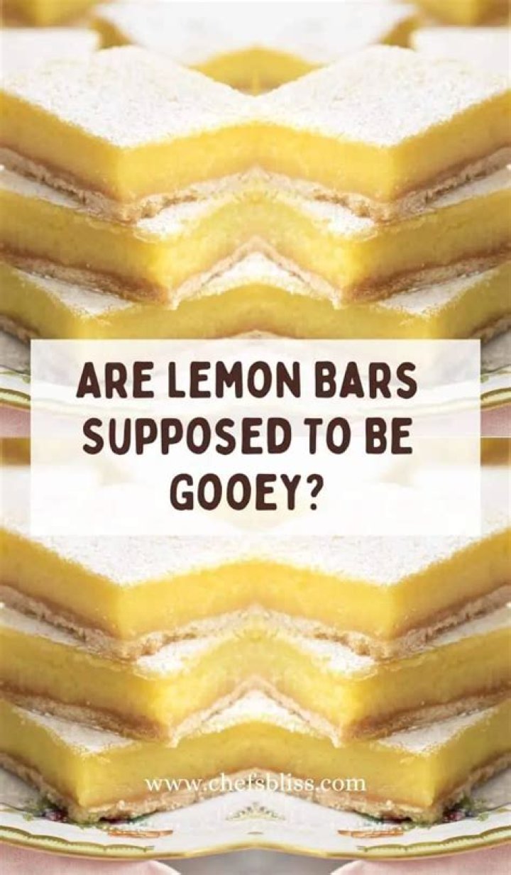 How do you know when Lemon Bars are done