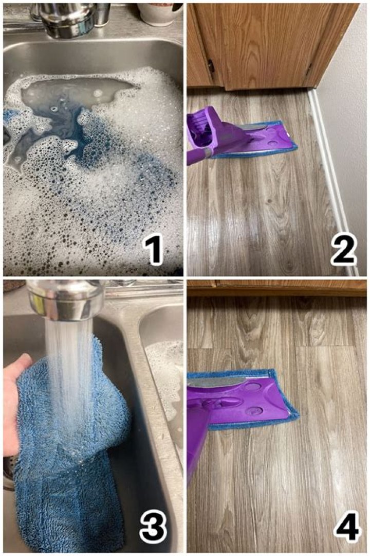 How do you mop vinyl floors