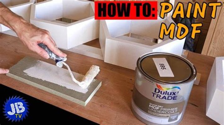 How do you paint edges with MDF