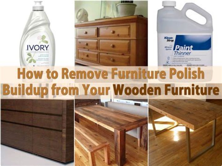 How do you remove buildup from wood furniture