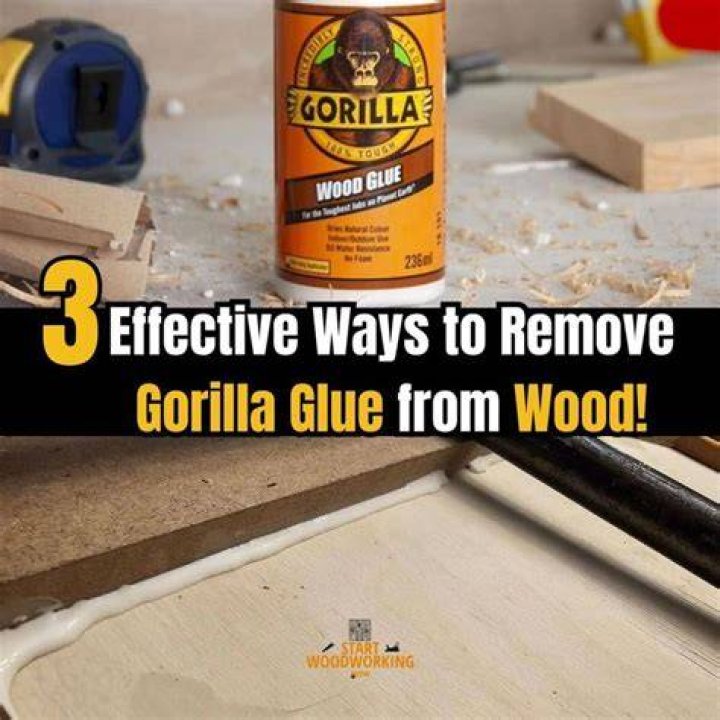 How do you remove Gorilla Glue from a door