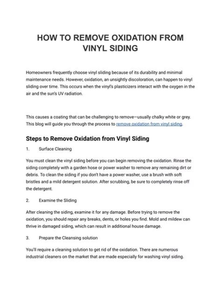How do you remove oxidation from vinyl