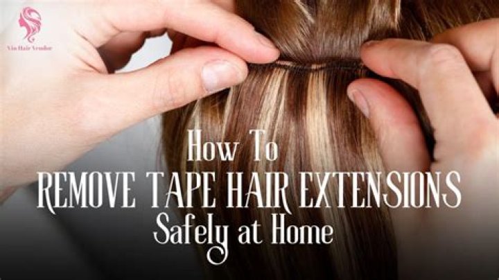 How do you remove tape in extensions