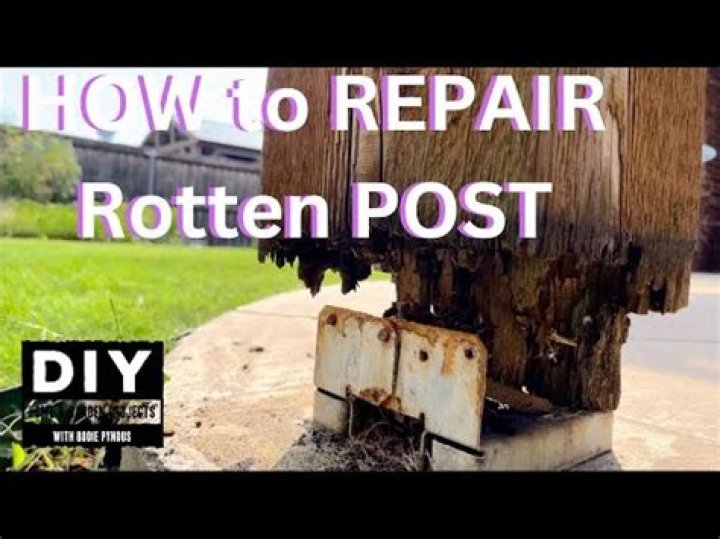 How do you repair a rotting pergola
