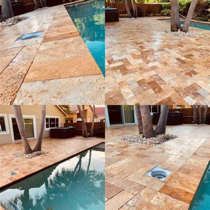 How do you seal sandstone around a pool
