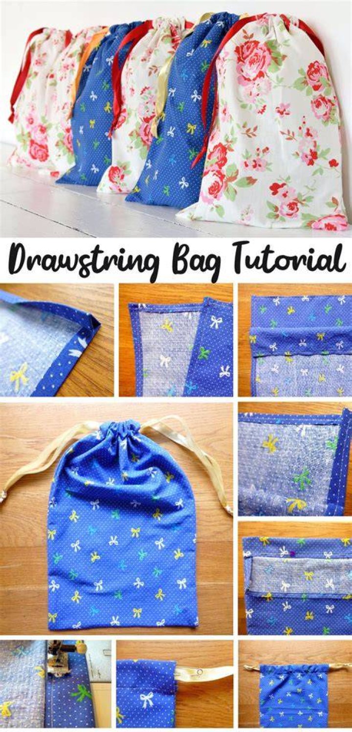 How do you thread a drawstring bag