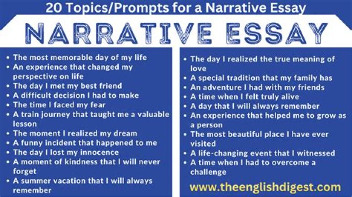 How do you write a narrative prompt