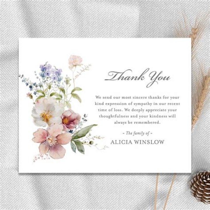 How long after a funeral should thank you cards be sent