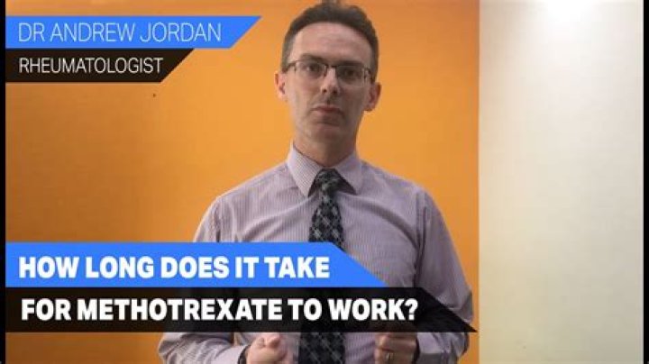 How long does it take for methotrexate to work