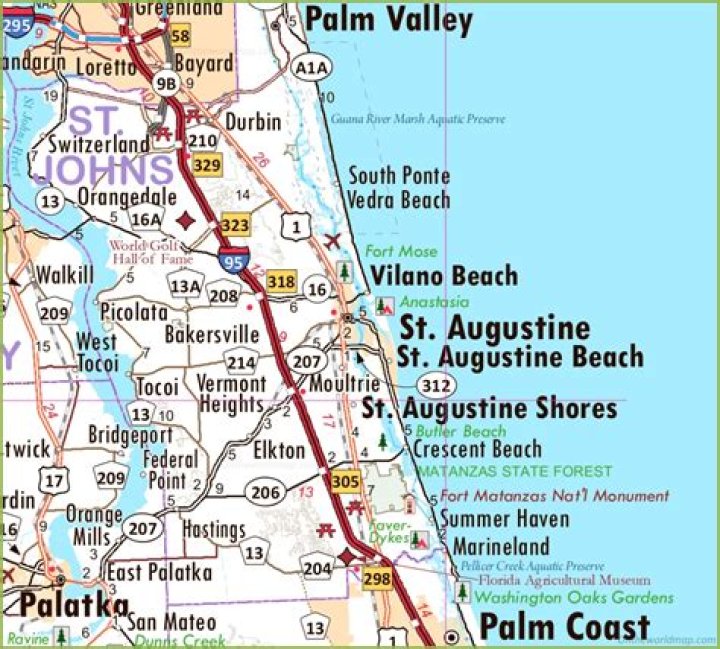 How long does it take to drive to St Augustine Florida