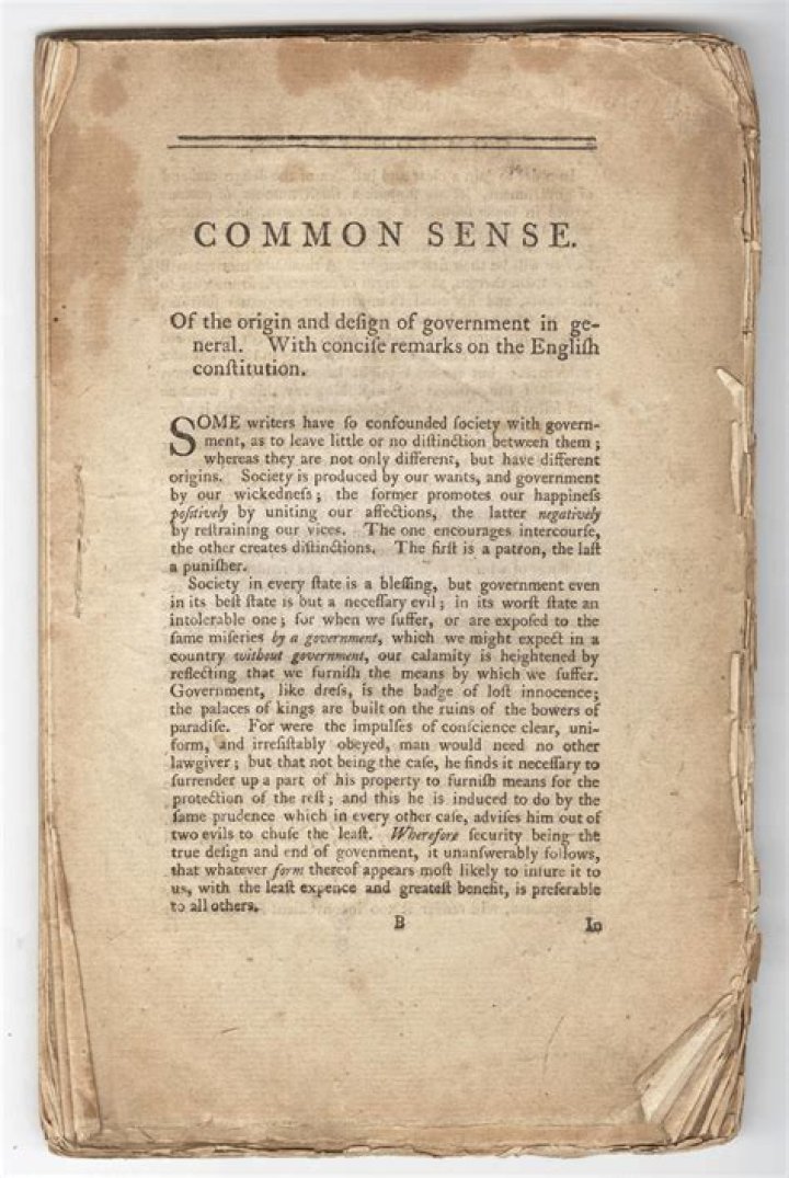 How many copies of Thomas Paines Common Sense were sold in its first year of publication