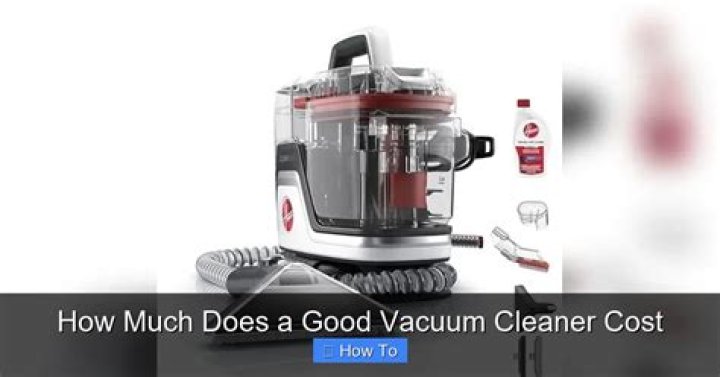 How much does a water vacuum cost
