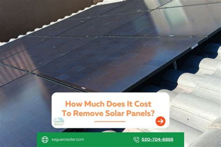 How much is it to remove solar panels