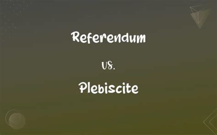 Is a plebiscite the same as a referendum