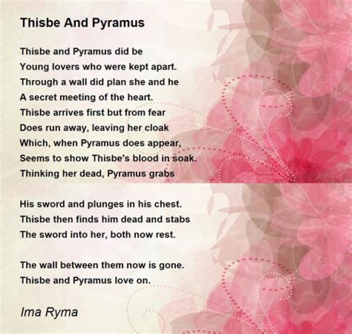 Is Pyramus and Thisbe a poem