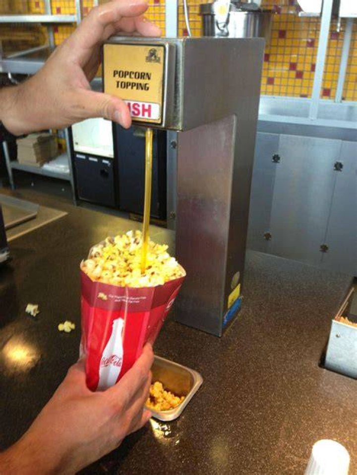 Is there real butter in movie popcorn