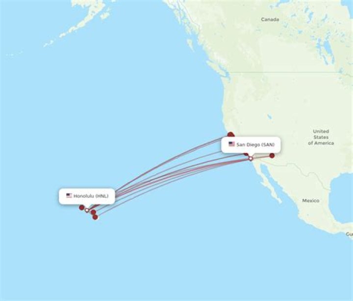What airlines fly direct from San Diego to Hawaii
