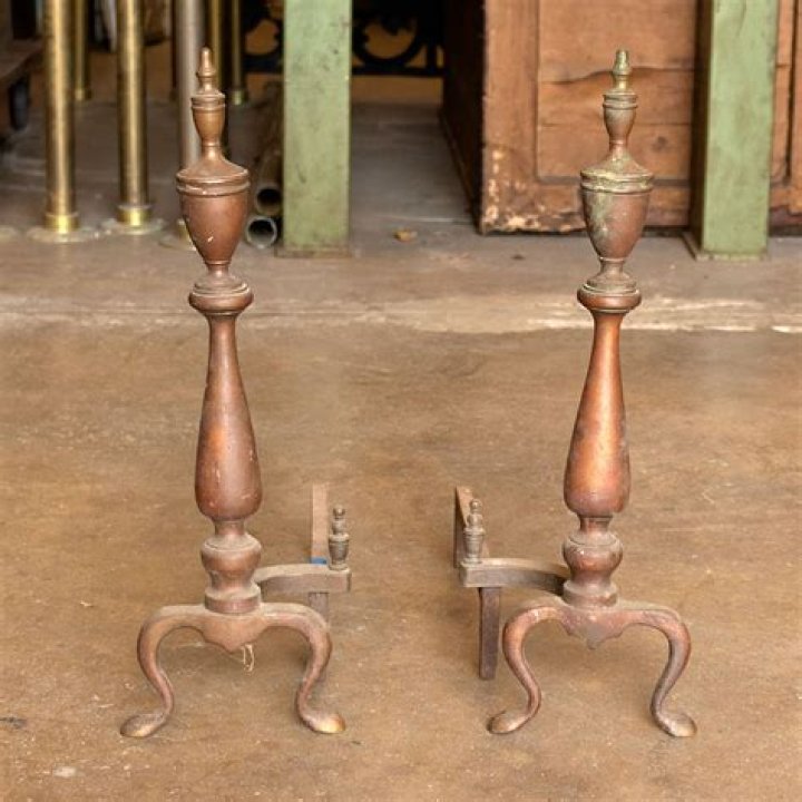 What are brass andirons used for
