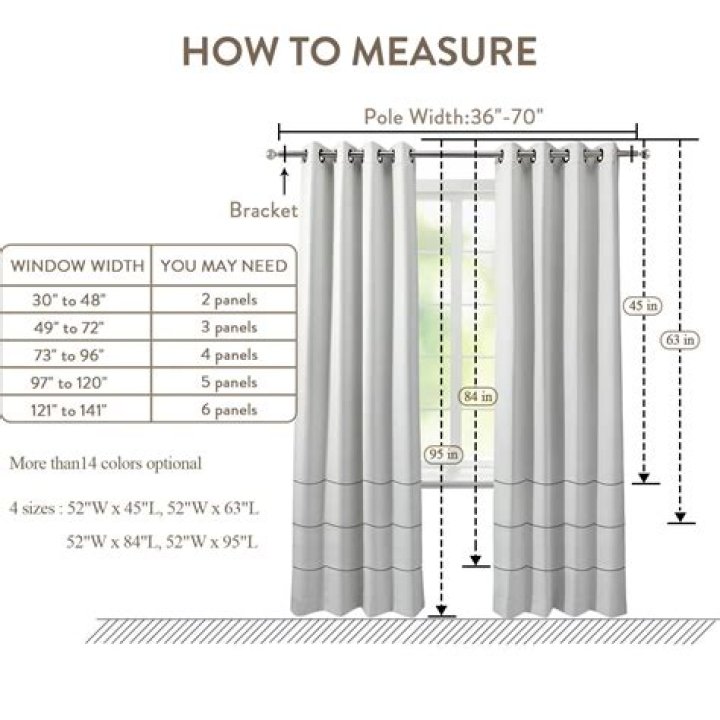 What are curtain rod sizes