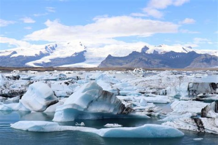 What are the two polar ice caps called