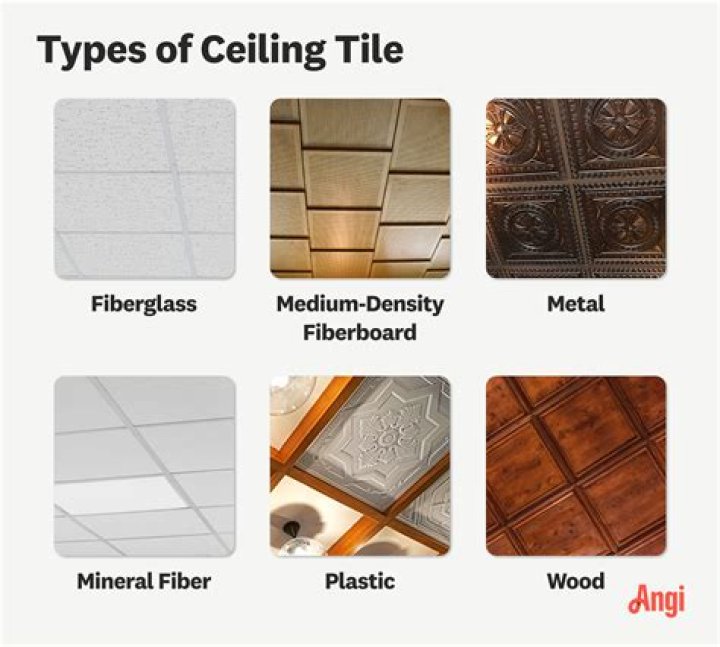 What are USG ceiling tiles made of