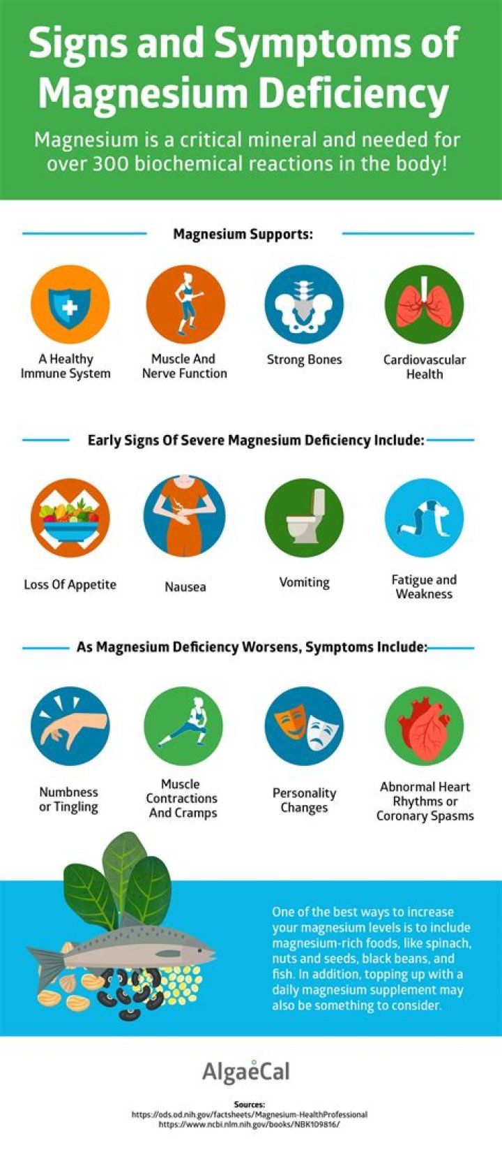 What causes low level of magnesium