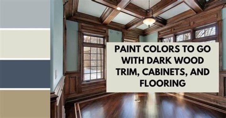 What color goes well with dark wood